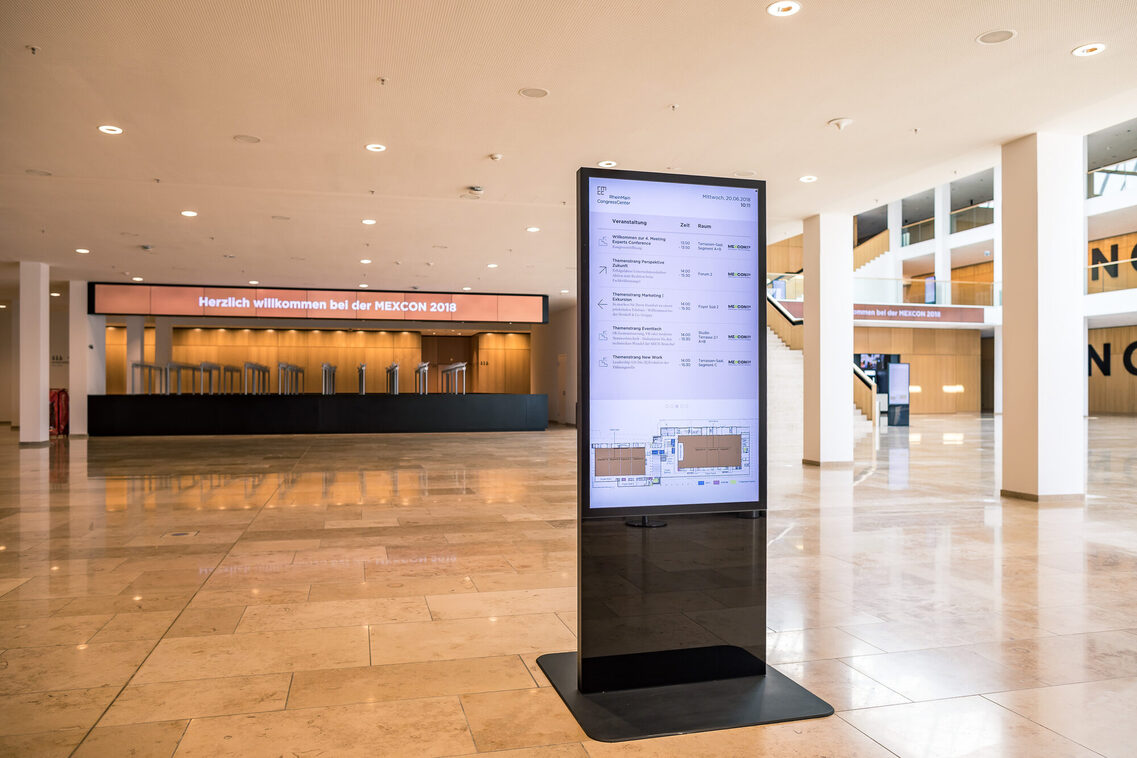 RMCC Foyer Zentral_Wegeleitsystem