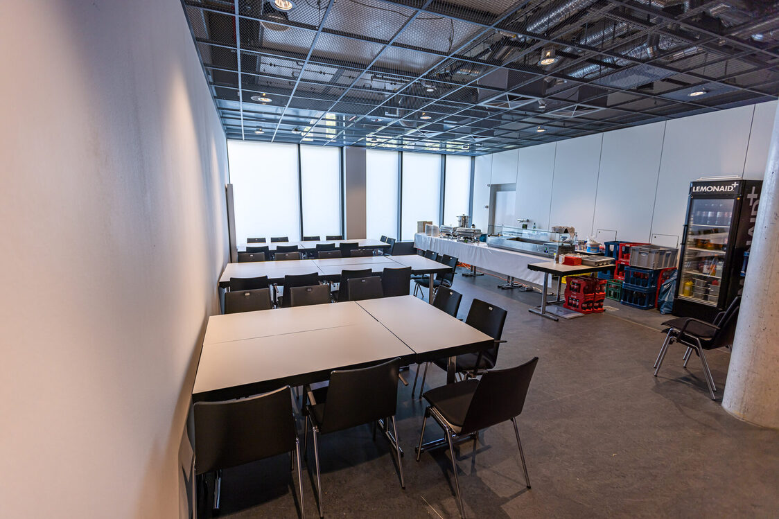 Tables and catering area