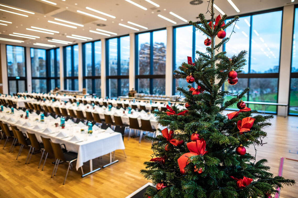Terrassensaal Bestuhlung für eine Abendveranstaltung