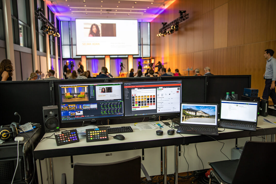 Film technology behind the event visitors