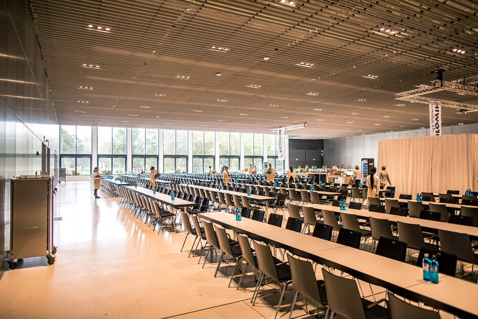 Halle Süd Bankettbestuhlung