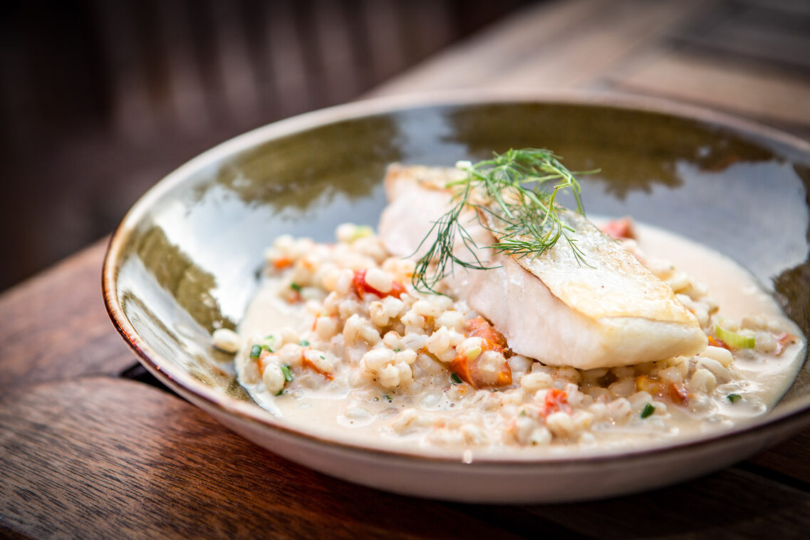 الطعام على الطبق