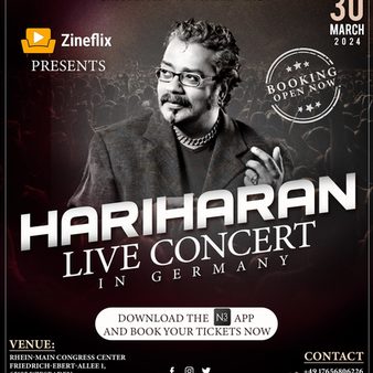 Hariharan Live Concert Anzeige