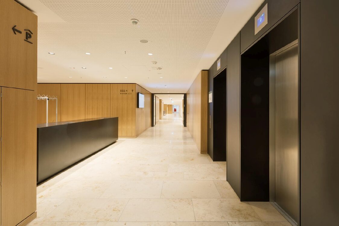 Basement checkroom