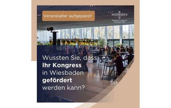 KeyVisual Werbeanzeige zum Angebot der Kongressförderung