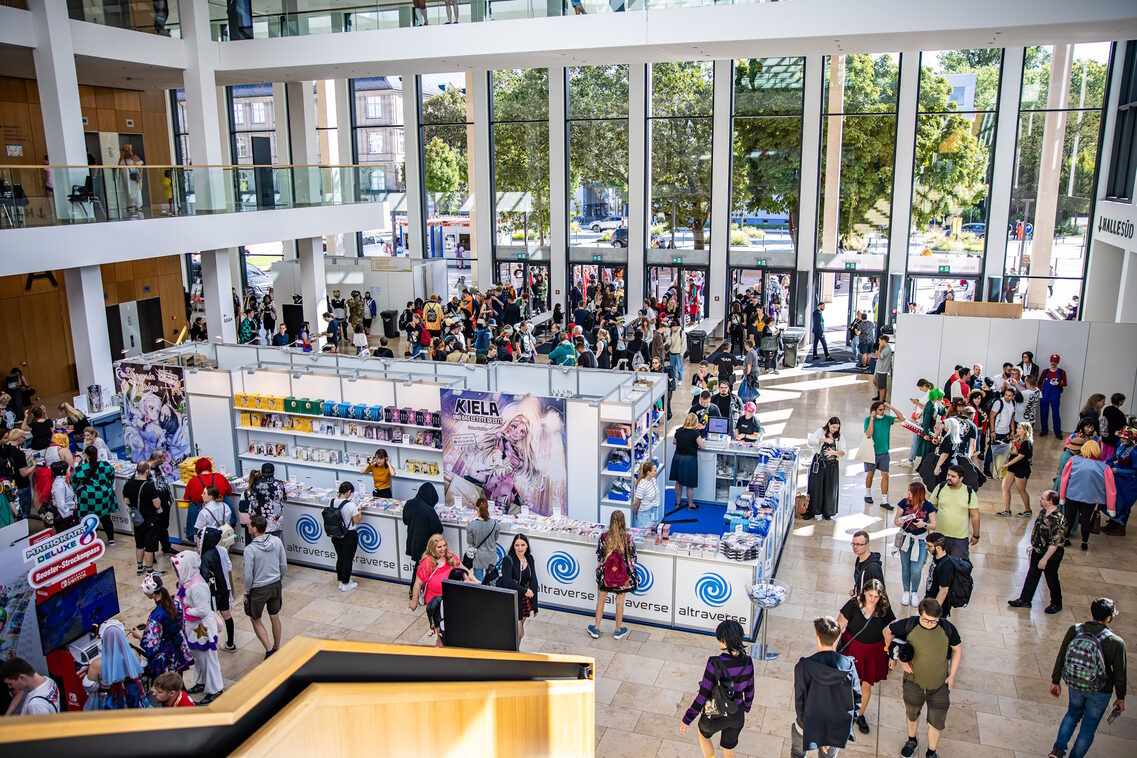 Connichi Messestand im Foyer Zentral des RMCC